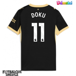 Manchester City Jeremy Doku #11 Dámské Venkovní Dres 2026-27 Krátký Rukáv Manchester City Jeremy Doku #11 Dámské Venkovní Dres 2026-27 Krátký Rukáv